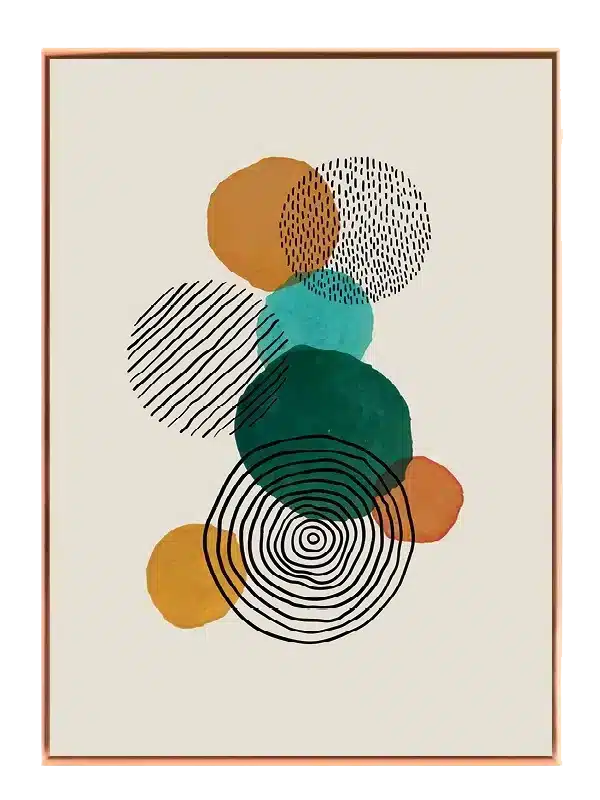 Layered Orb Contours Plakat