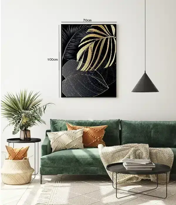 Golden Palm Silhouettes Plakat