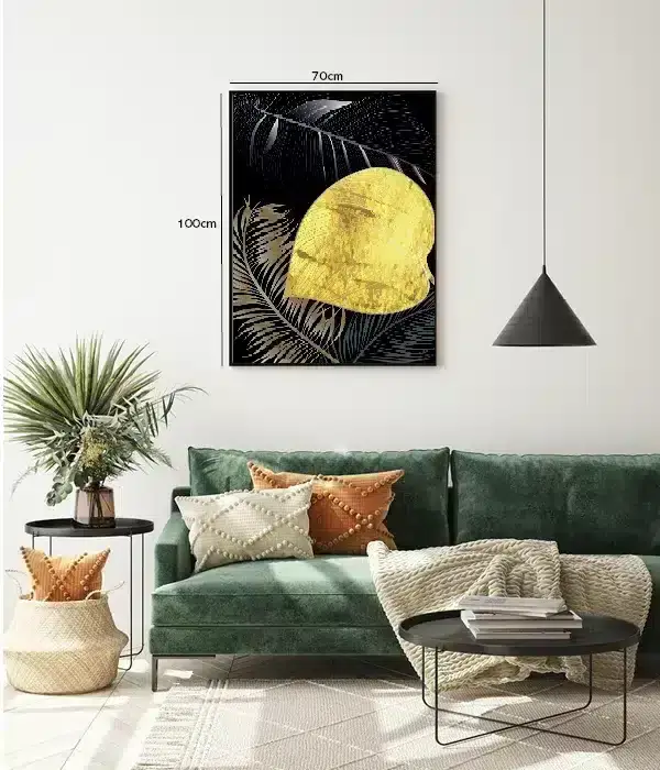 Golden Leaf Silhouette Plakat