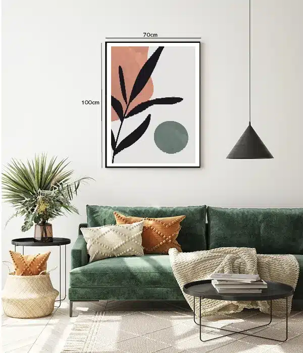 Silhouette Leaf Bloom Plakat
