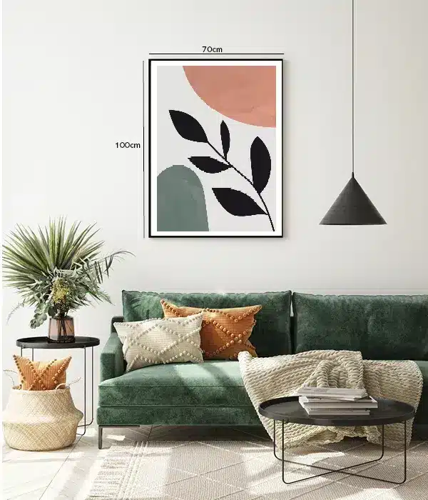Silhouette Leaf Shapes Plakat