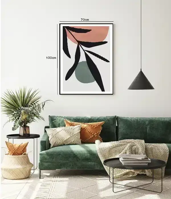 Olive Branch Silhouette Plakat