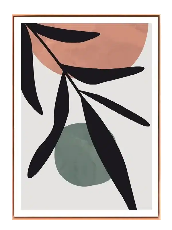 Olive Branch Silhouette Plakat