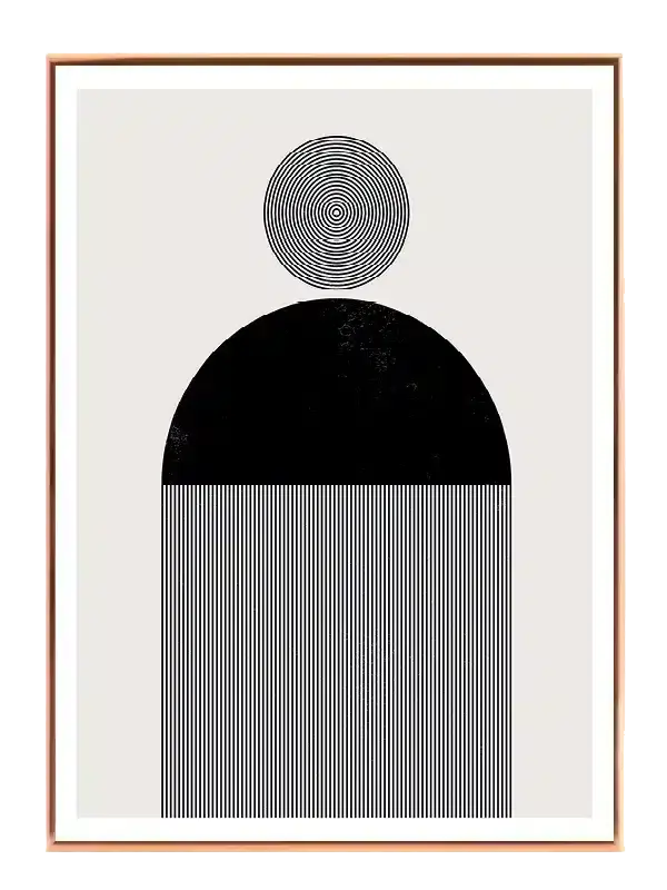 Concentric Halo Geometry Plakat