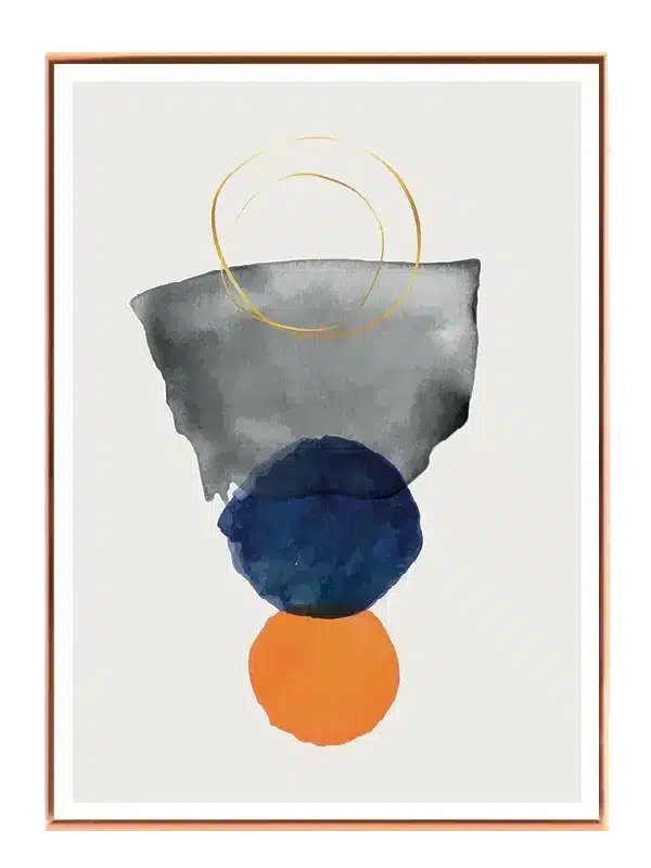 Orbital Layered Forms Plakat