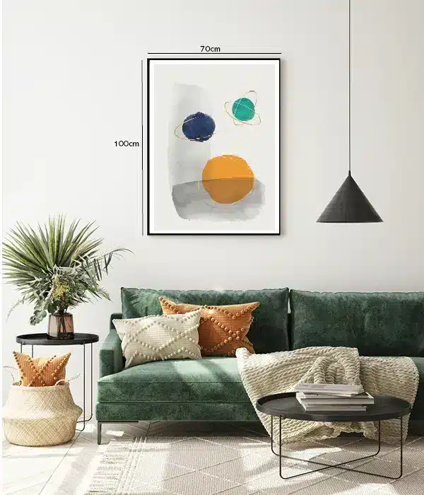Orbiting Color Spheres Plakat