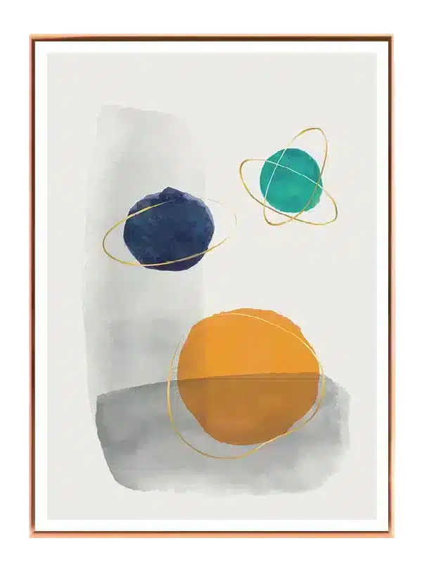 Orbiting Color Spheres Plakat