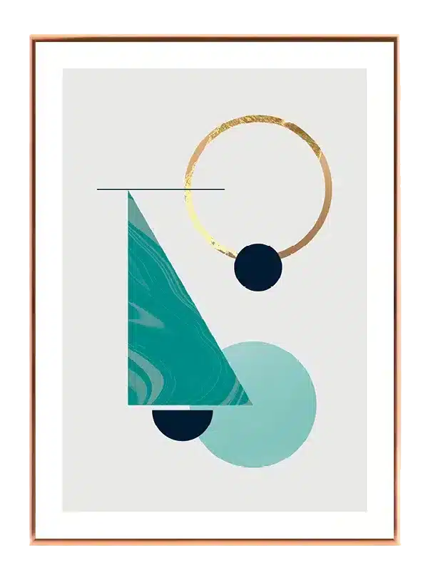 Golden Orbit Geometry Plakat