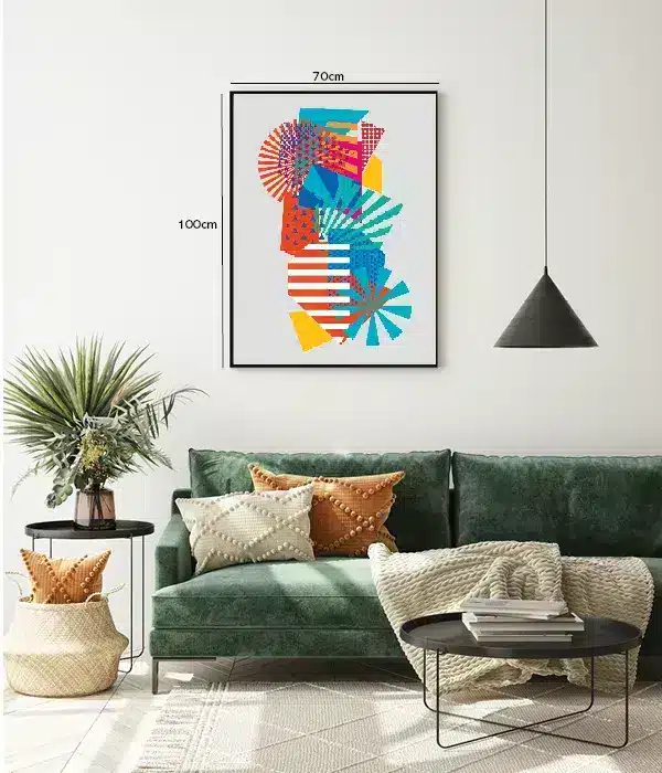 Vivid Burst Collage Plakat