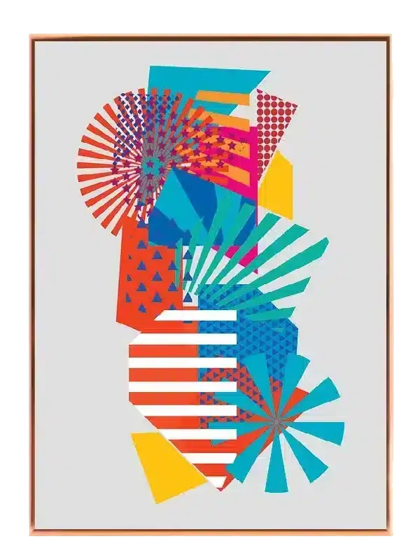 Vivid Burst Collage Plakat