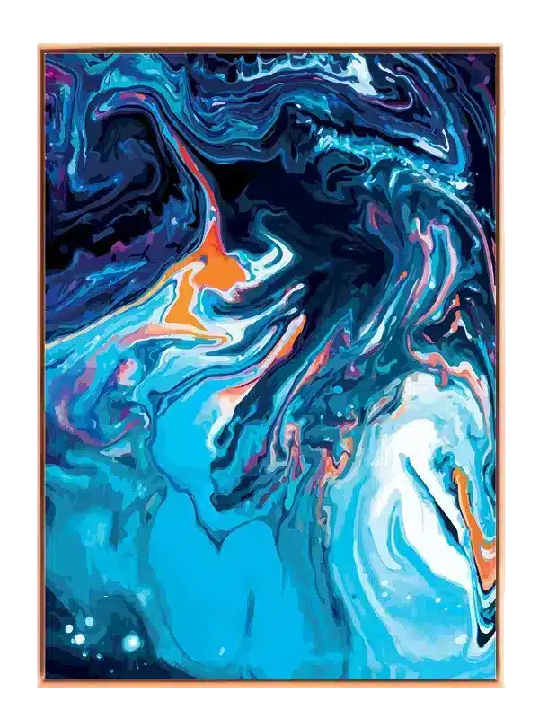 Luminous Fluid Contours Plakat