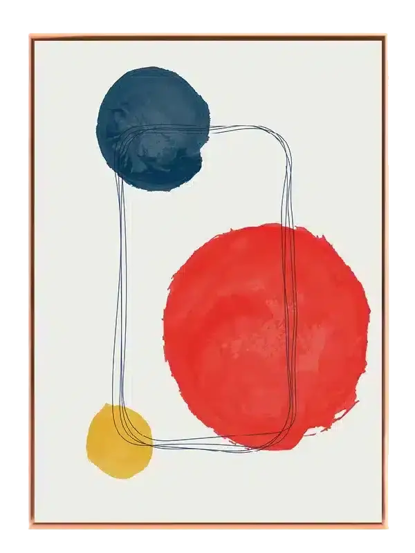 Crimson Orbit Layers Plakat
