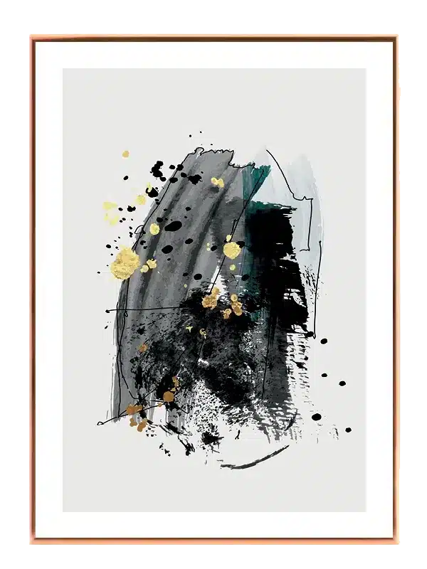 Veiled Ink Splashes Plakat
