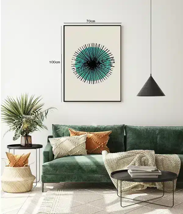 Radiant Green Bloom Plakat