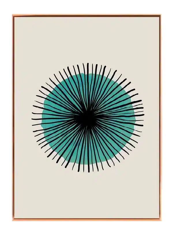 Radiant Green Bloom Plakat