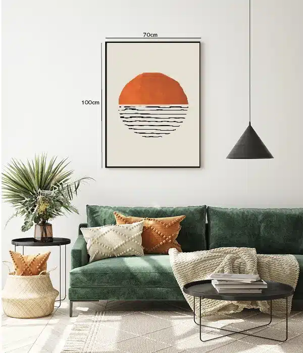 Rust Horizon Lines Plakat