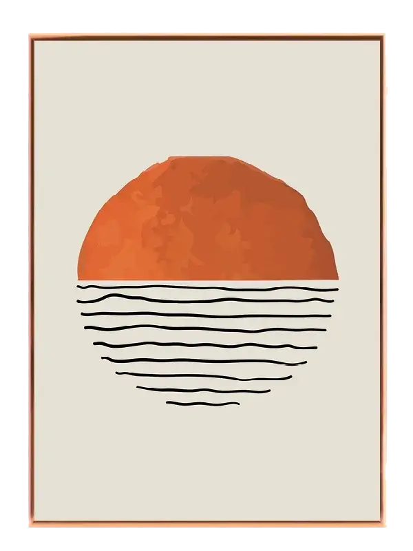 Rust Horizon Lines Plakat