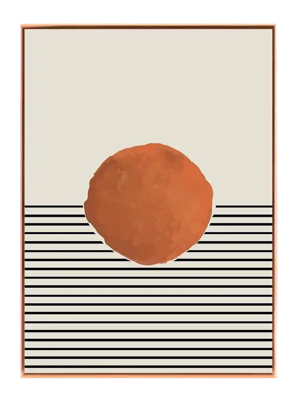 Rust Sphere Lines Plakat