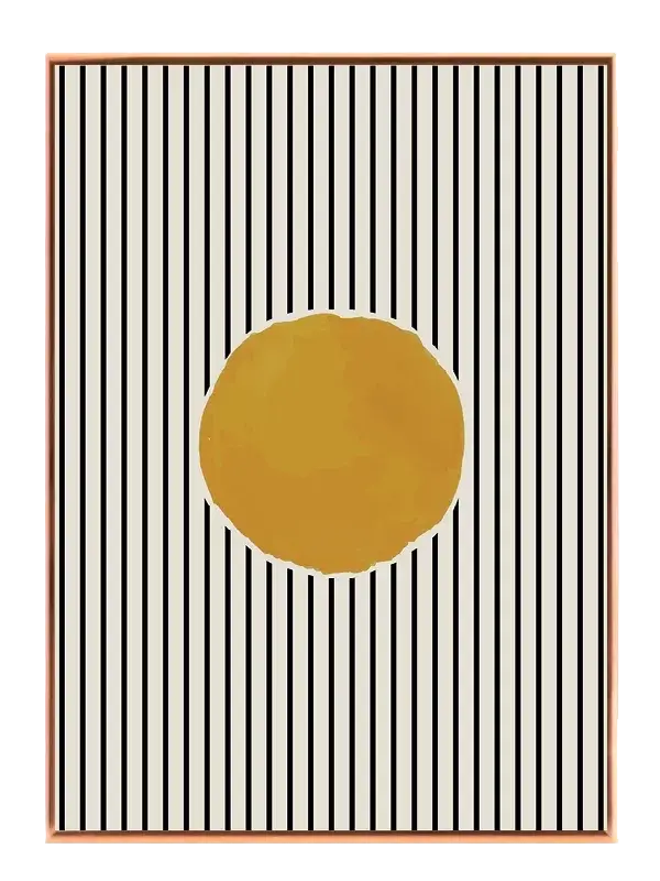 Golden Orb Contours Plakat