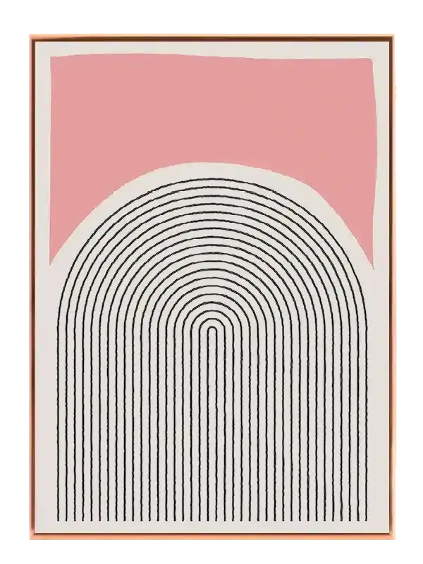 Arched Line Layers Plakat
