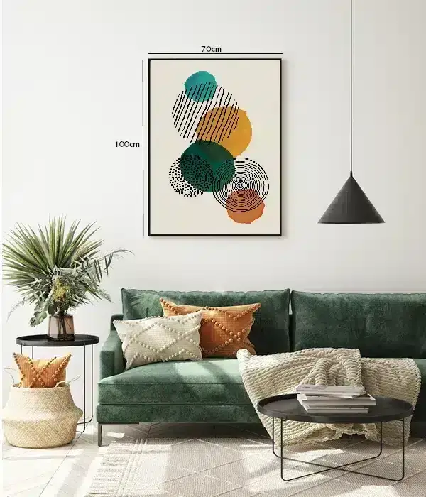 Organic Contour Spheres Plakat