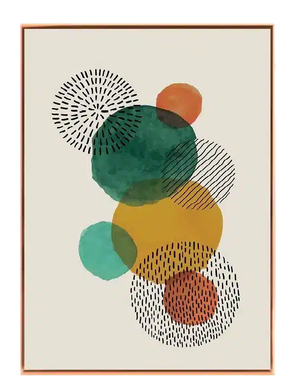 Colorful Orb Layers Plakat