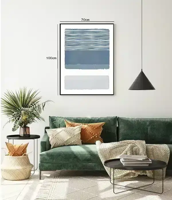 Muted Blue Layers Plakat