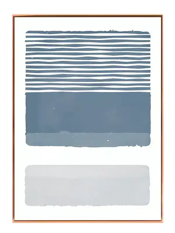 Muted Blue Layers Plakat