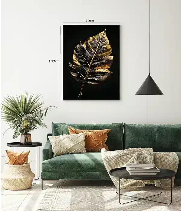 Golden Leaf Detail Plakat