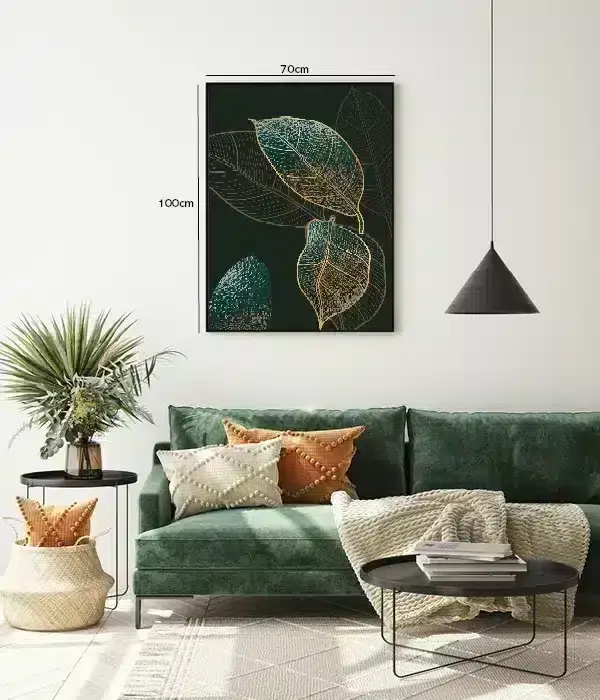 Gilded Leaf Veins Plakat