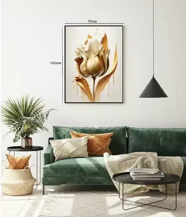 Golden Bloom Splash Plakat