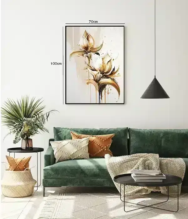 Golden Lily Bloom Plakat