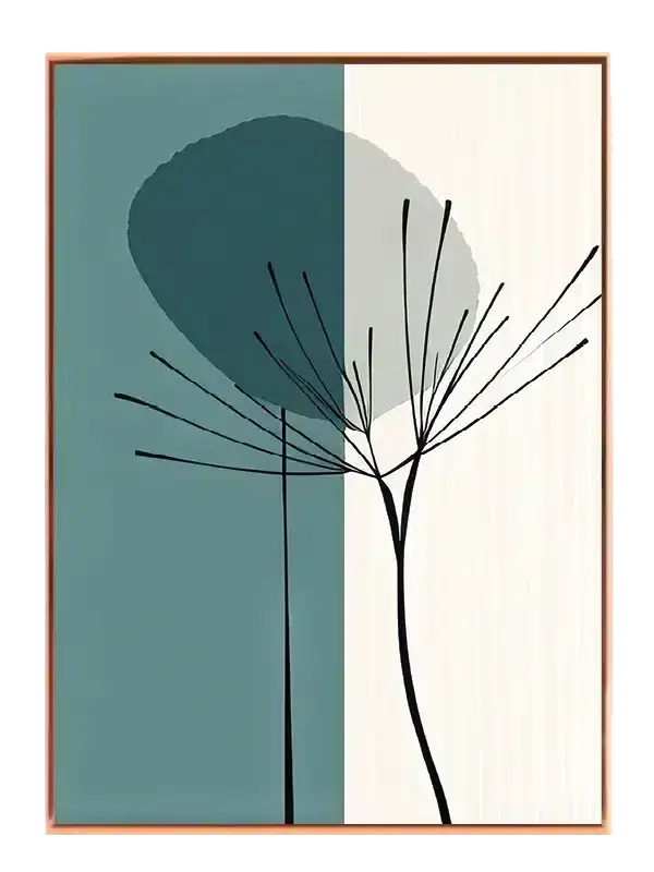 Shadowed Seed Silhouette Plakat