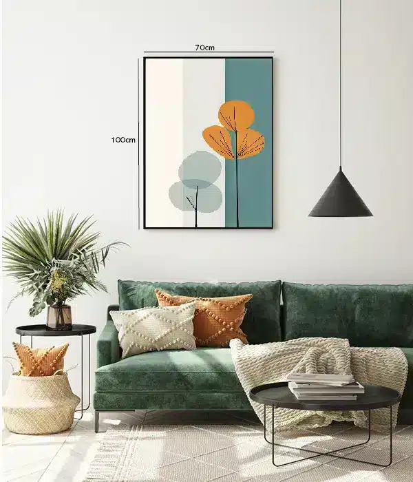 Translucent Leaf Silhouettes Plakat
