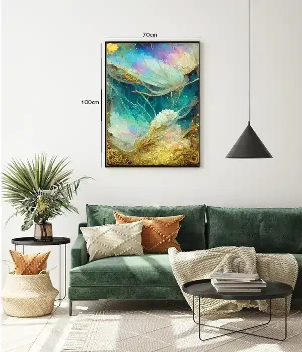 Iridescent Bloom Veins Plakat