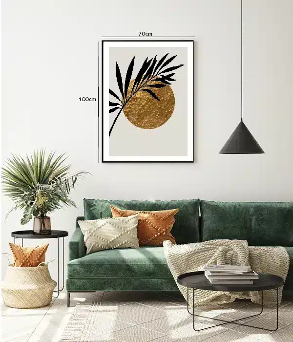 Golden Sun Palm Plakat