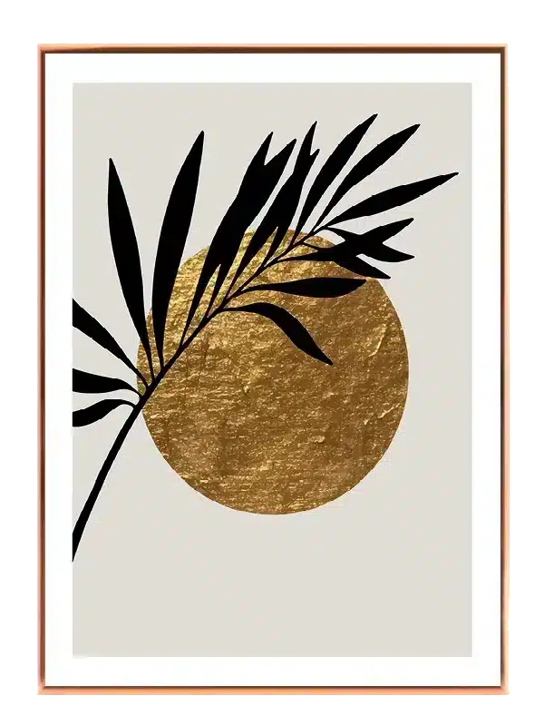 Golden Sun Palm Plakat
