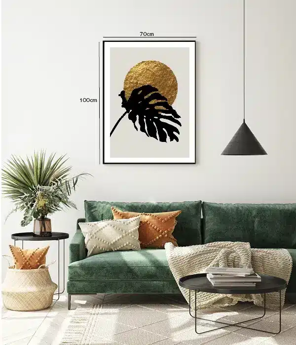 Monstera Gold Eclipse Plakat