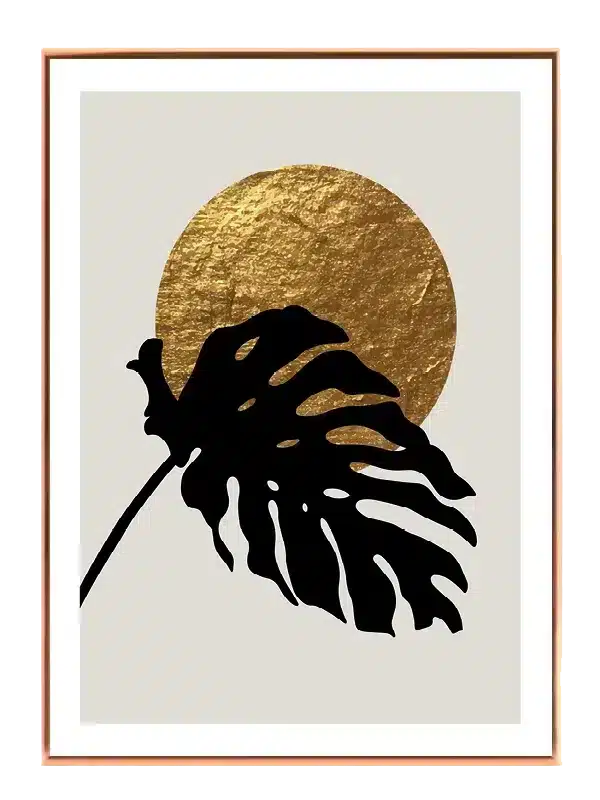 Monstera Gold Eclipse Plakat