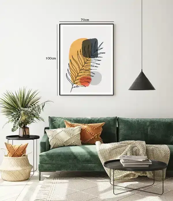 Layered Palm Contours Plakat