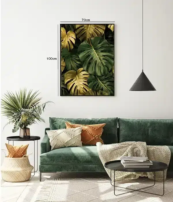 Golden Monstera Layers Plakat