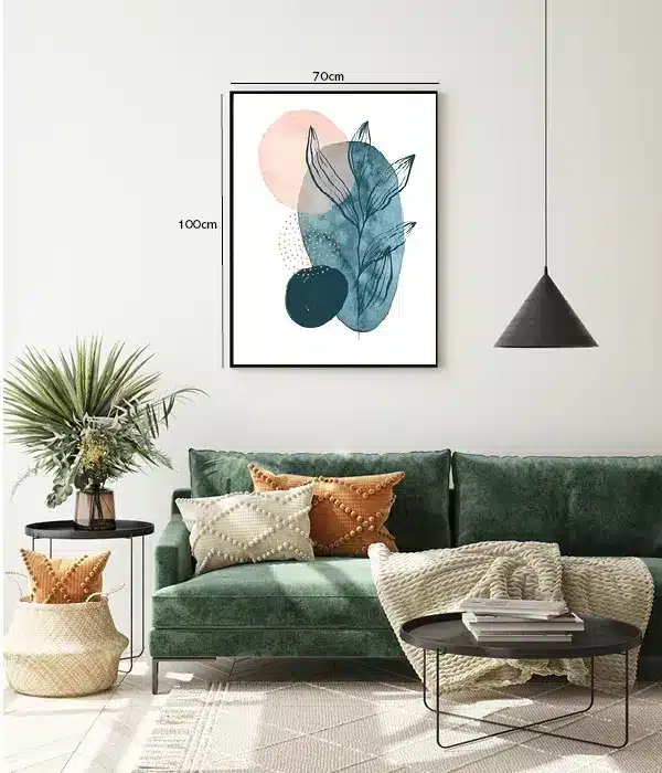 Ethereal Leaf Silhouette Plakat