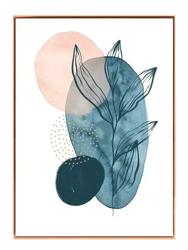 Ethereal Leaf Silhouette Plakat