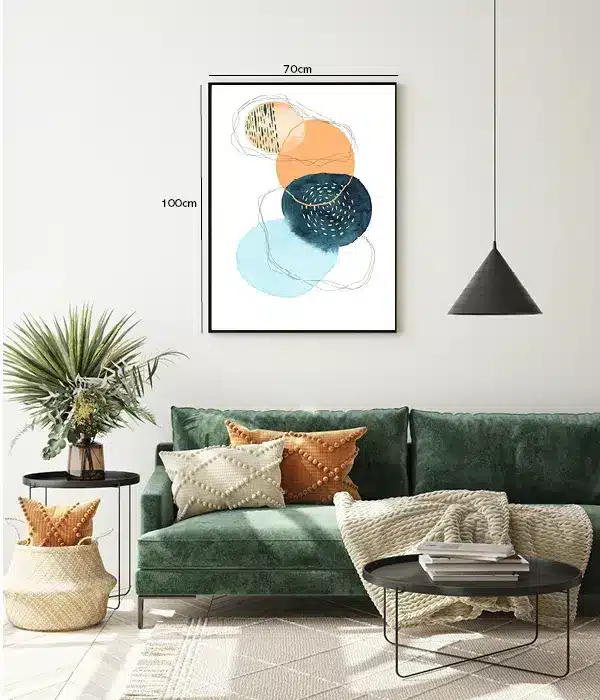 Orbiting Color Rings Plakat