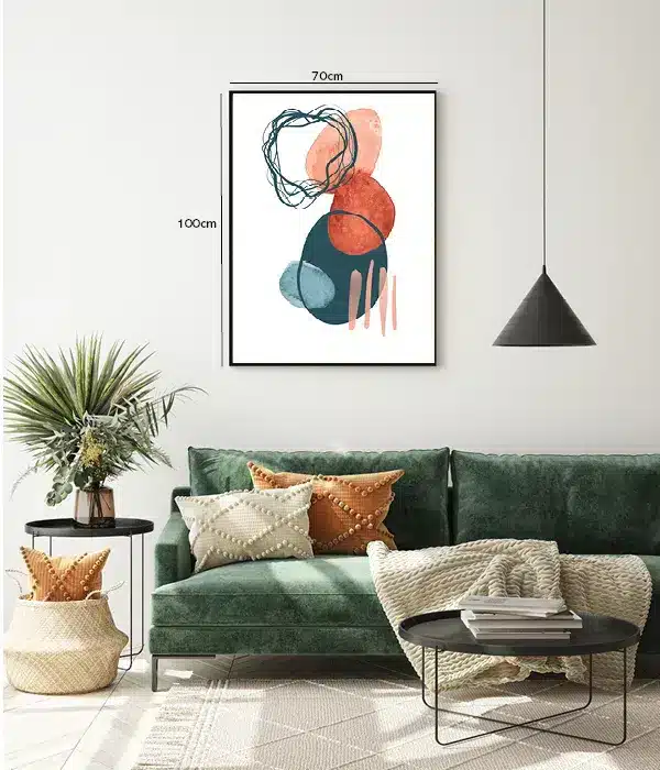Organic Layered Forms Plakat