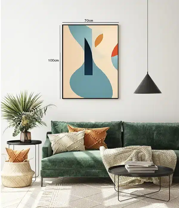 Curved Color Harmony Plakat