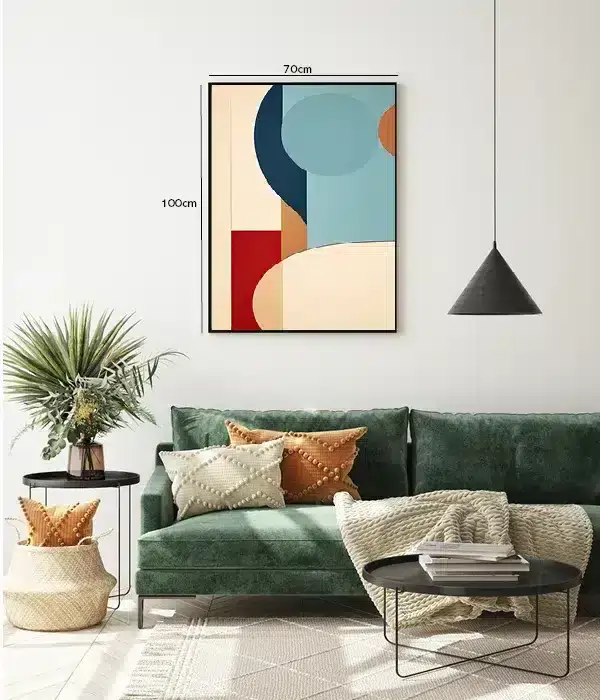 Curved Layer Composition Plakat