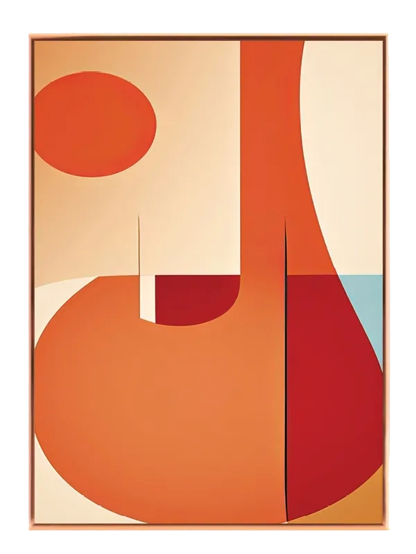 Sunlit Curve Composition Plakat