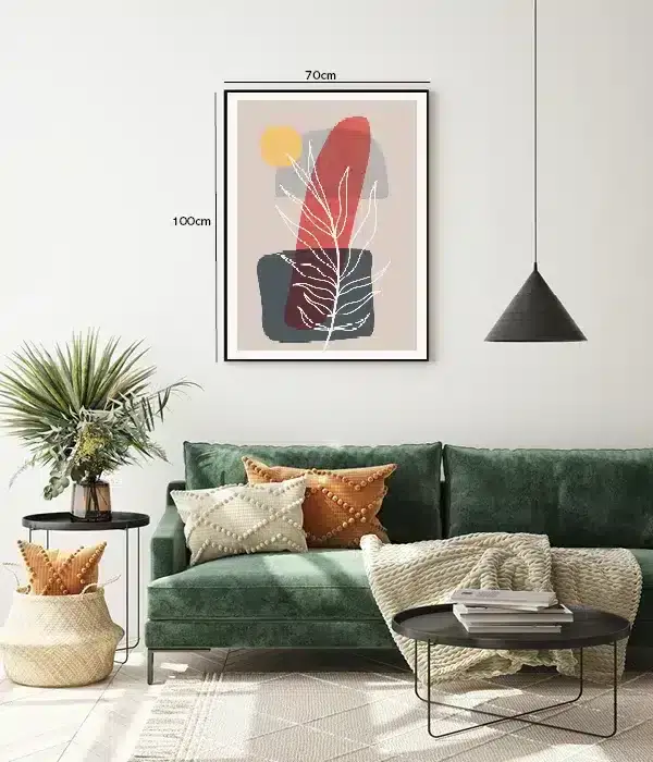 Veiled Leaf Silhouette Plakat
