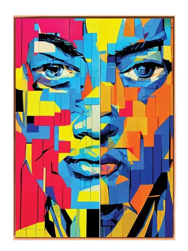 Fragmented Faces Plakat